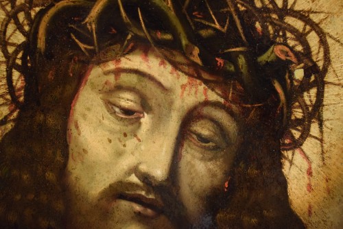 &quot;Ecce Homo&quot; Flemish-Spanish Master, oil on copper 16th century - 